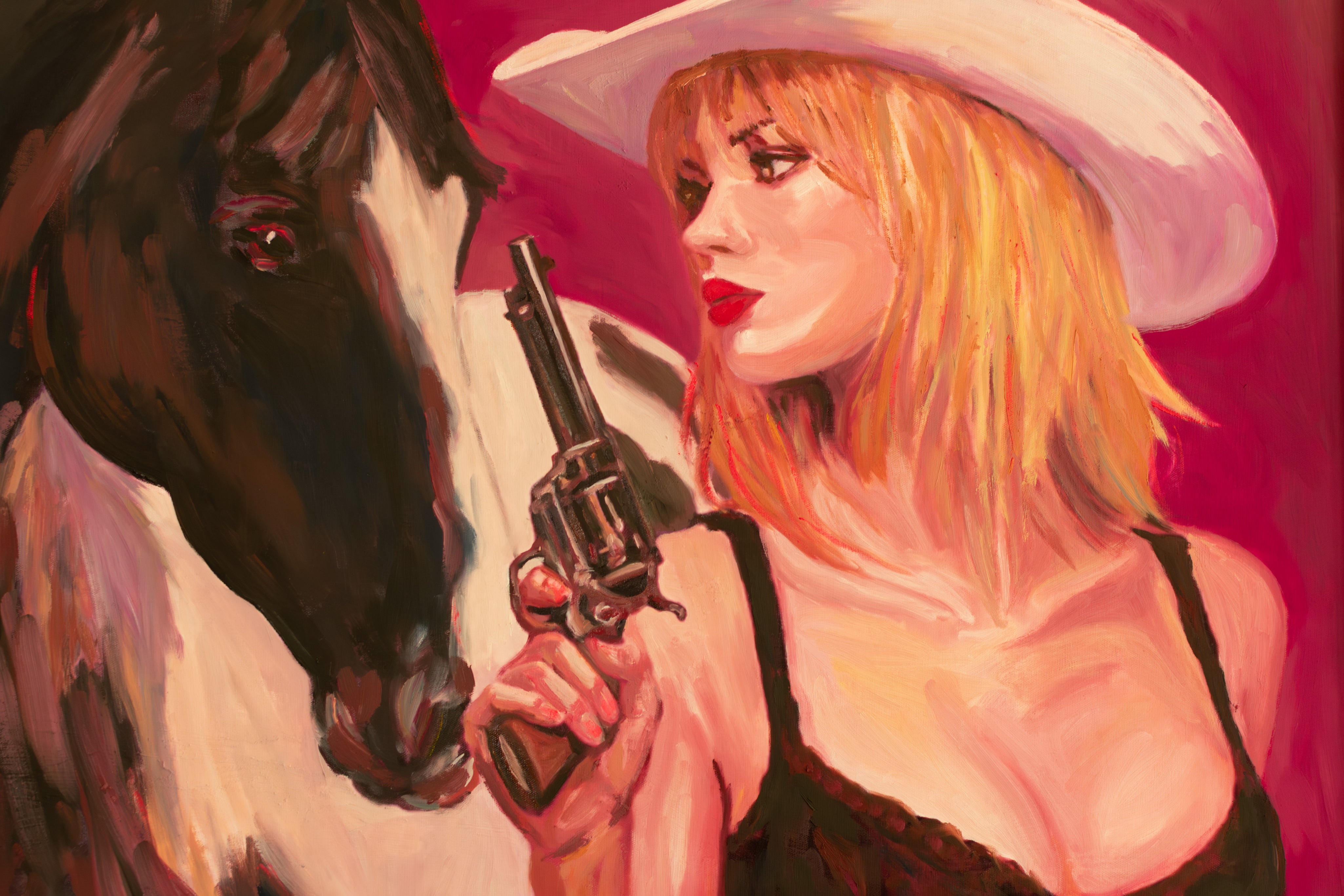 Terms Were Set — Original Artwork by Papayon - Oil on canvas board framed