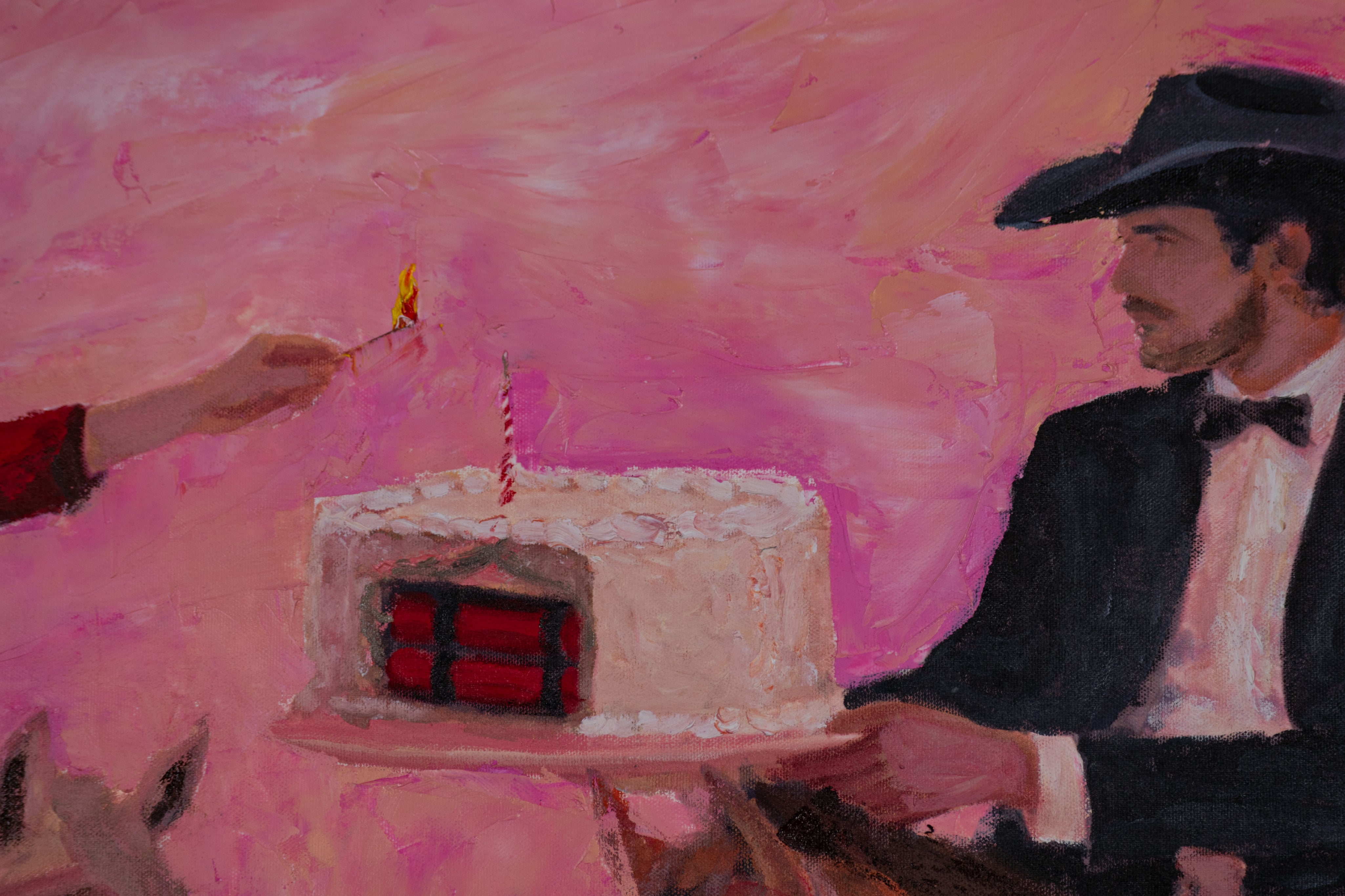 Terms and Conditions Apply — Original Artwork by Papayon | Oil on canvas 2026