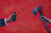 The Appropriate Response— Original Artwork by Papayon | Oil on canvas 2026