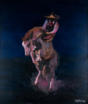 The Charro’s Balance — Original Artwork by Papayon | Oil on canvas 2026