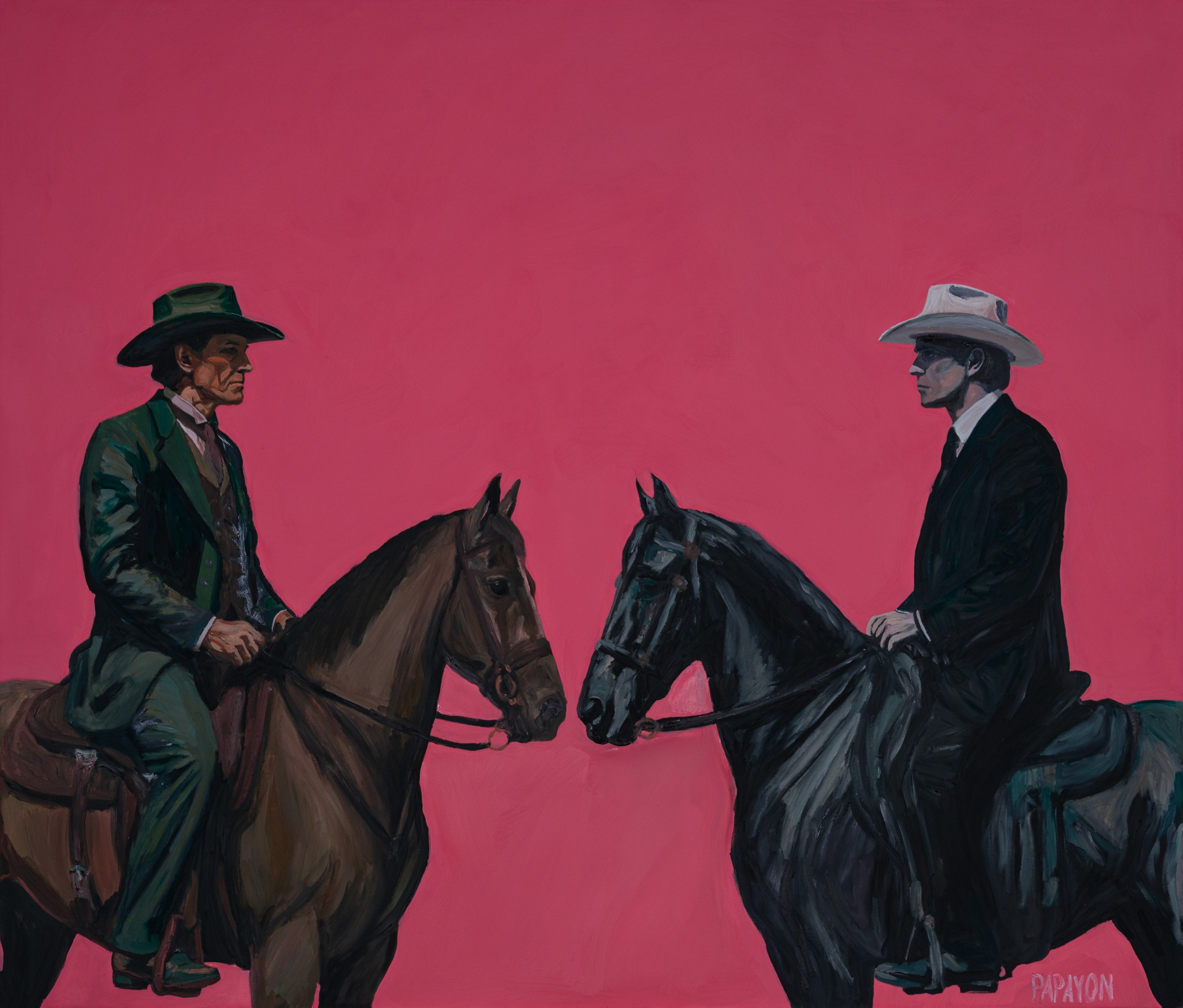 The Conversation We Never Had — Original artwork by Papayon | Oil on canvas 2026