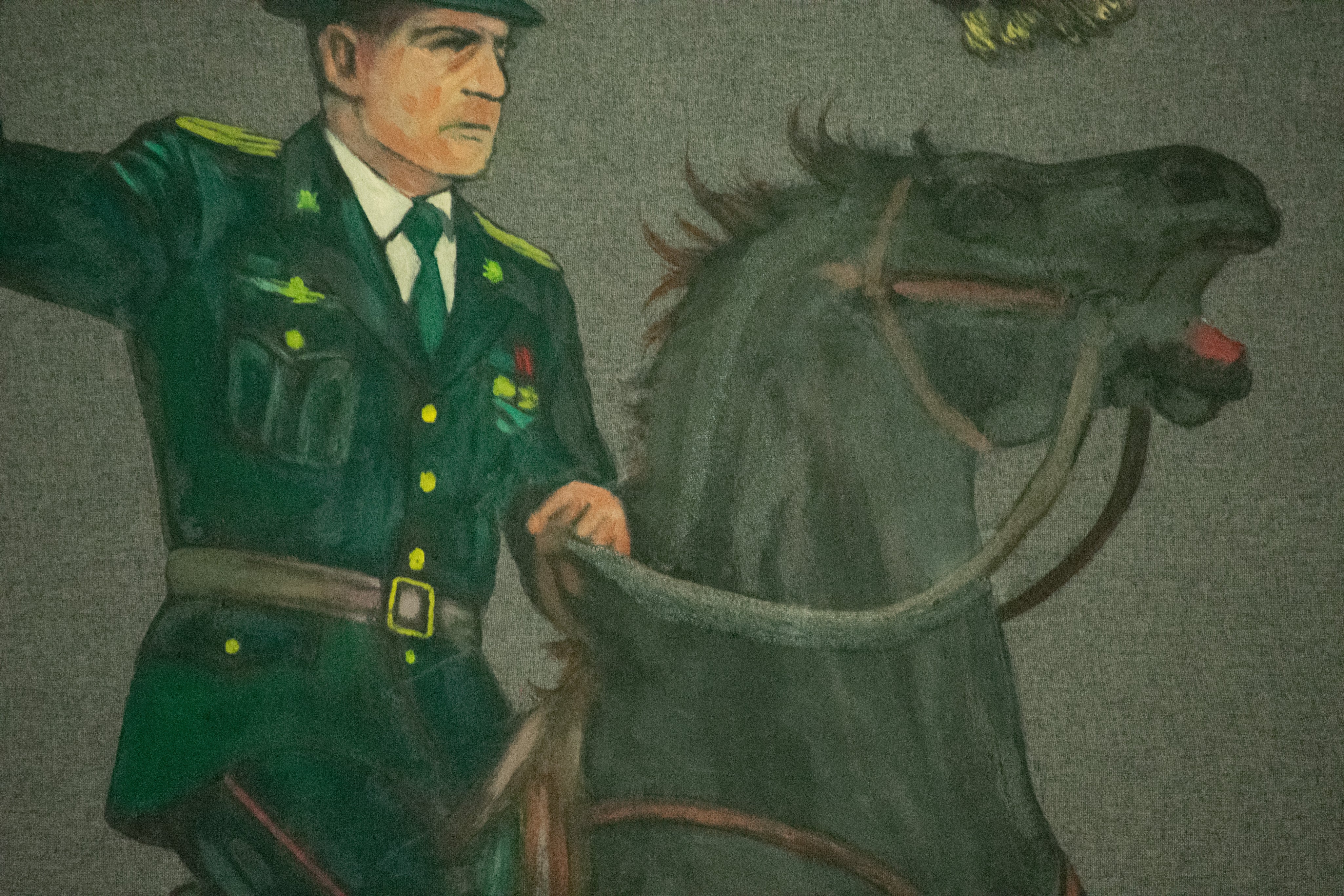 The General — Original Artwork by Papayon | Oil on raw linen 2025