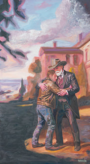 The House Was Always There — Original Artwork by Papayon | Oil on canvas 2025