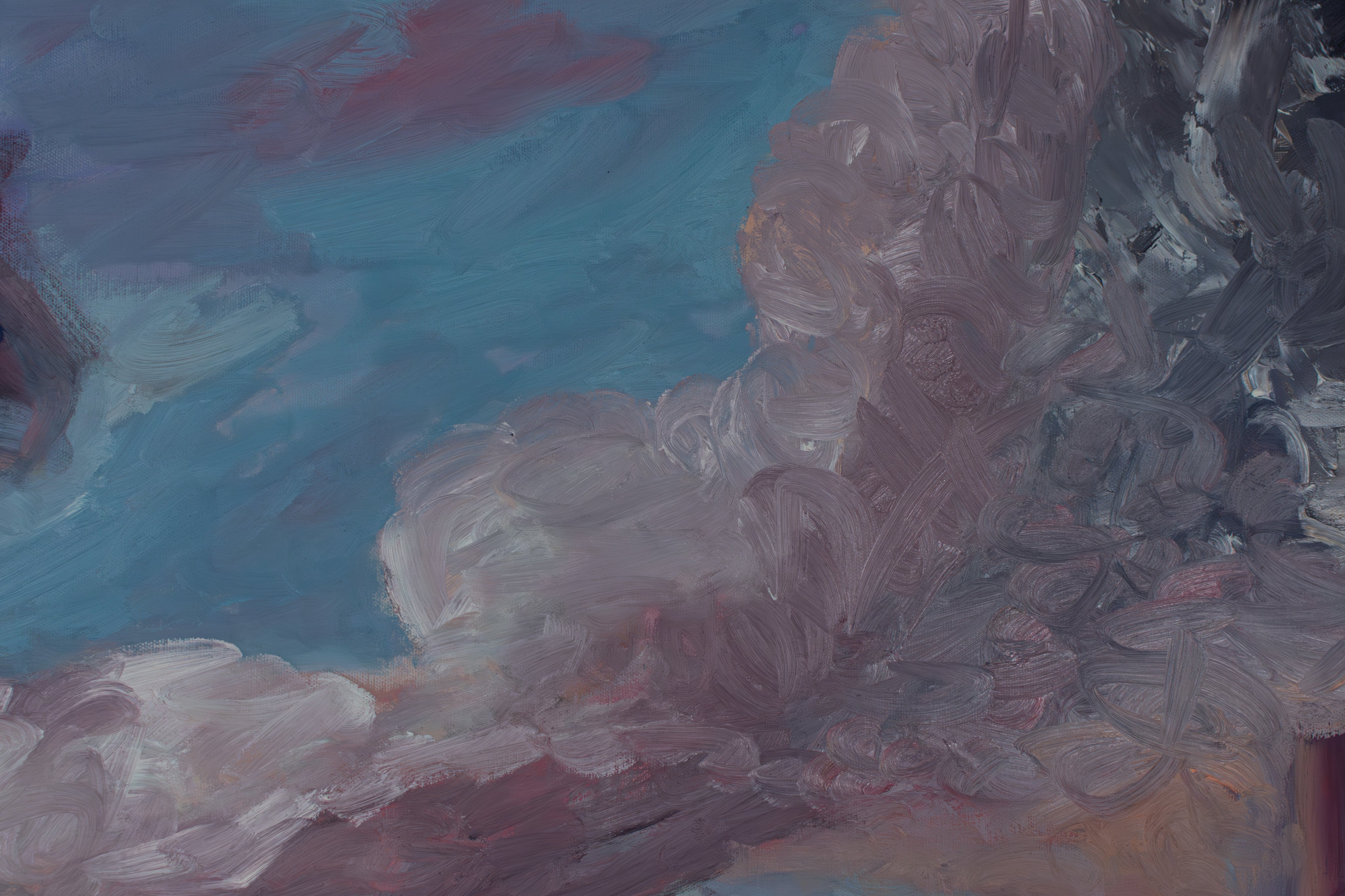 The House Was Always There — Original Artwork by Papayon | Oil on canvas 2025