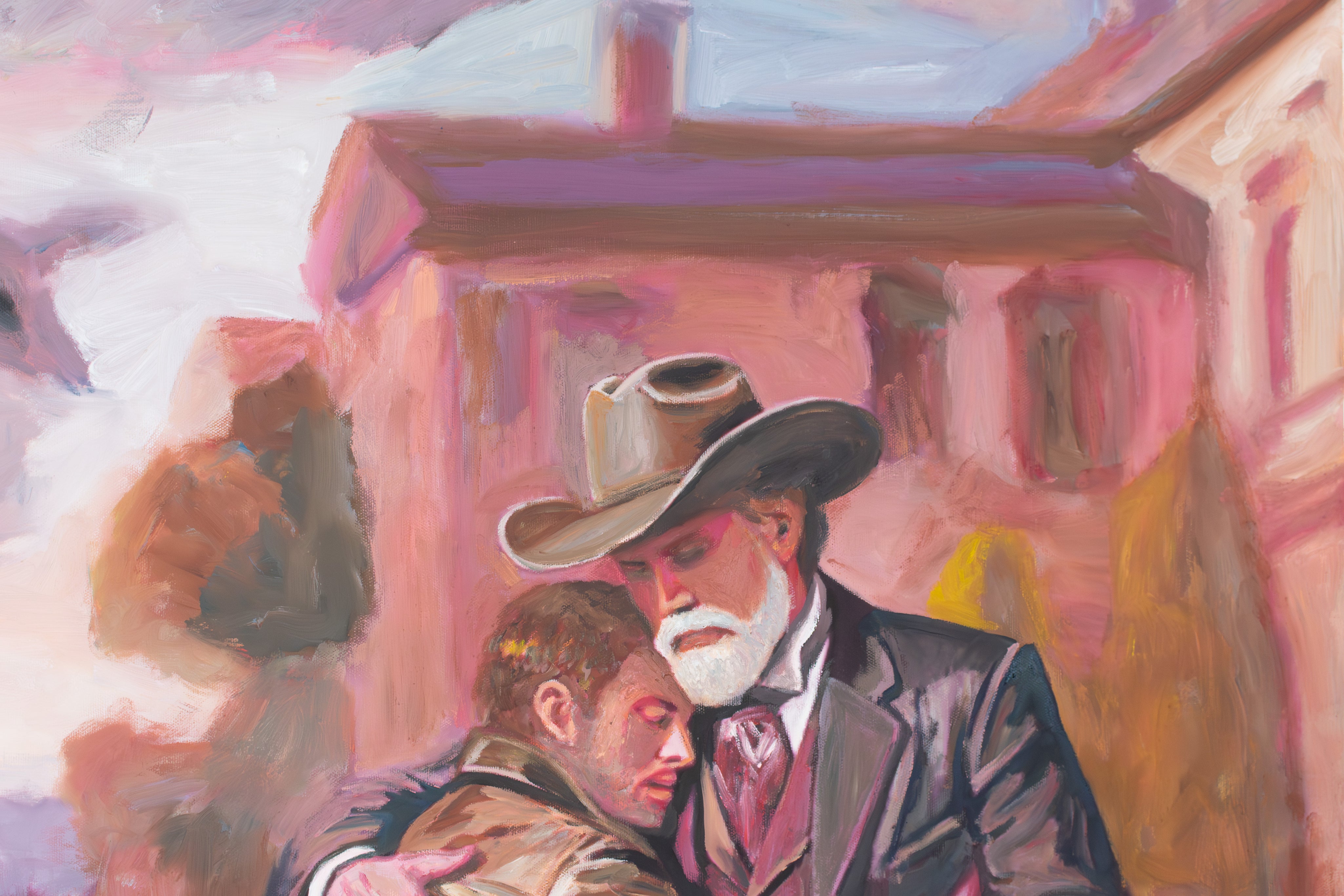 The House Was Always There — Original Artwork by Papayon | Oil on canvas 2025