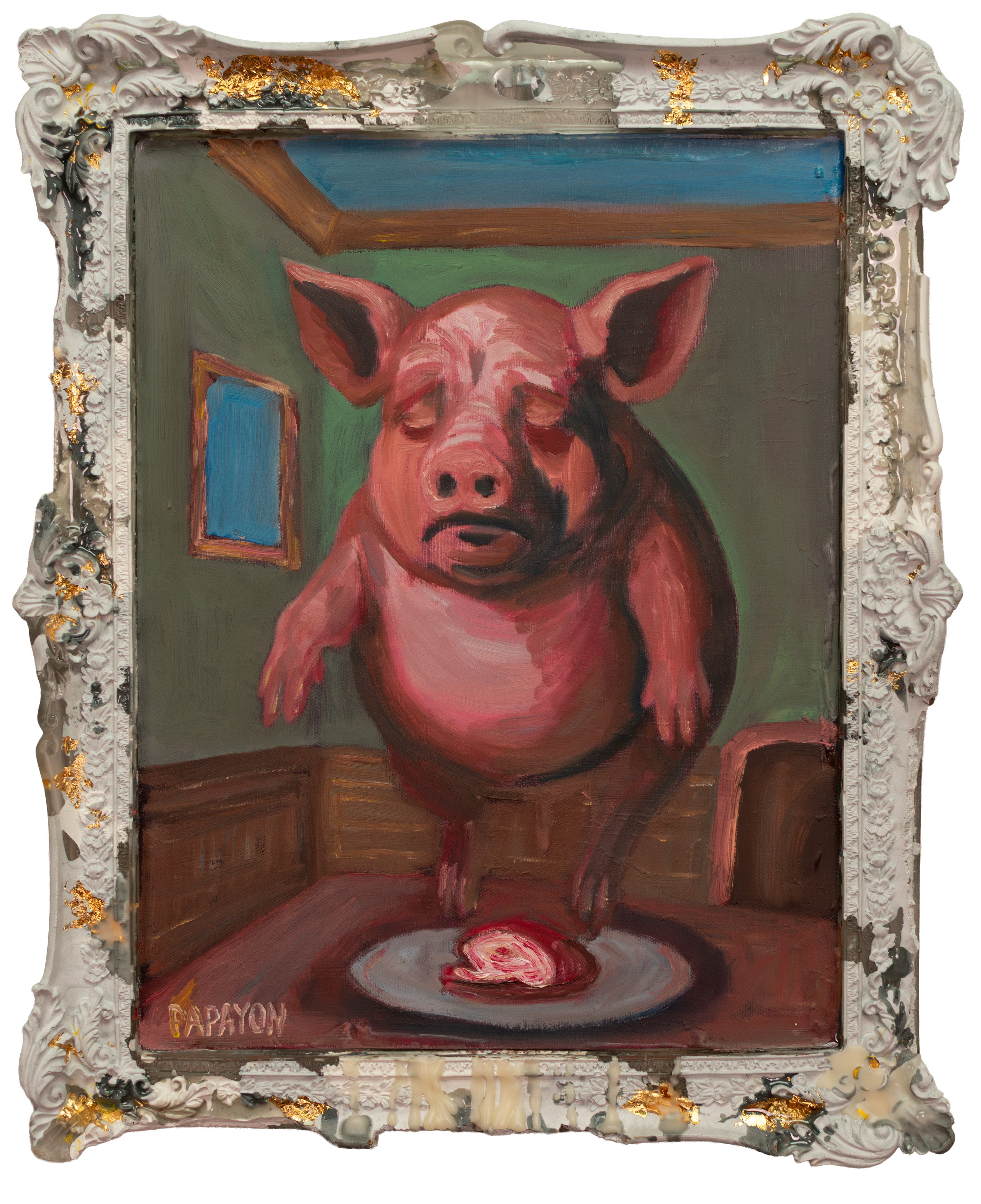 Ensoñación atemporal — Técnica mixta enmarcada por Papayon