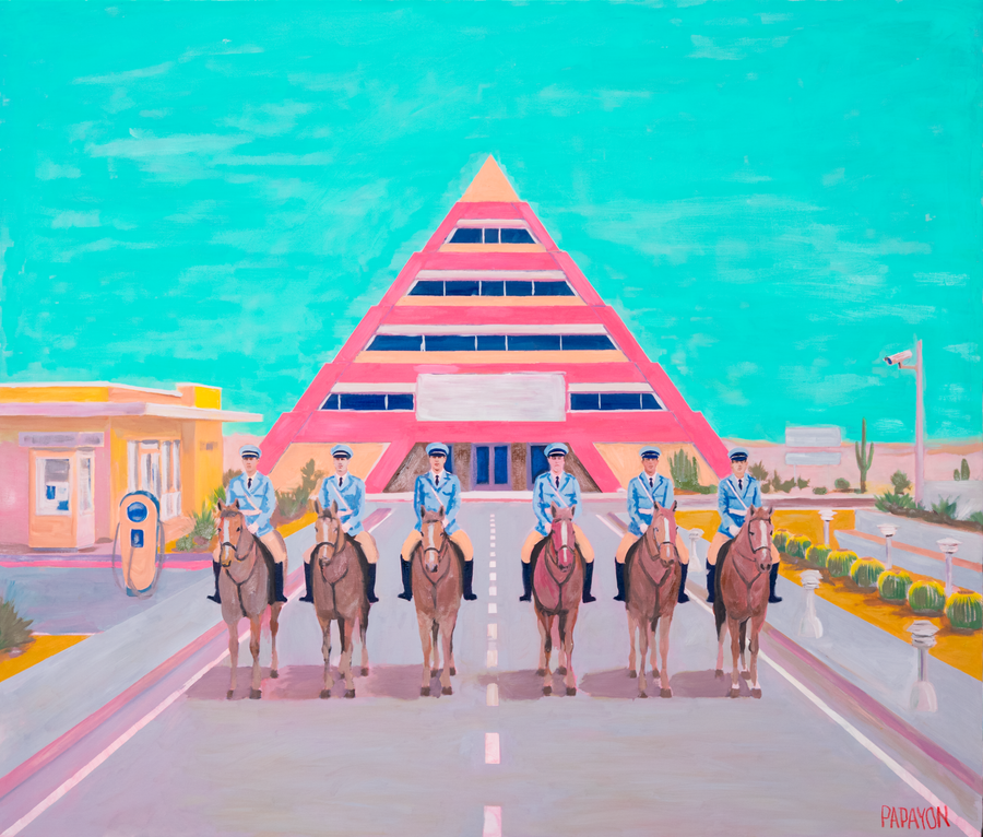 The Terms of Entry — Original artwork by Papayon | Oil on canvas 2026