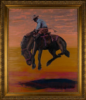 The Weight of Staying — Original Artwork by Papayon | Oil on canvas board, 2026