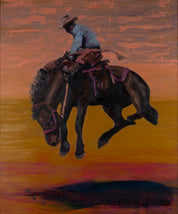 The Weight of Staying — Original Artwork by Papayon | Oil on canvas board, 2026