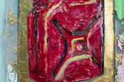 The Canister That Carried Fire  — Original artwork by Papayon – Framed resin, oil, and encaustic painting