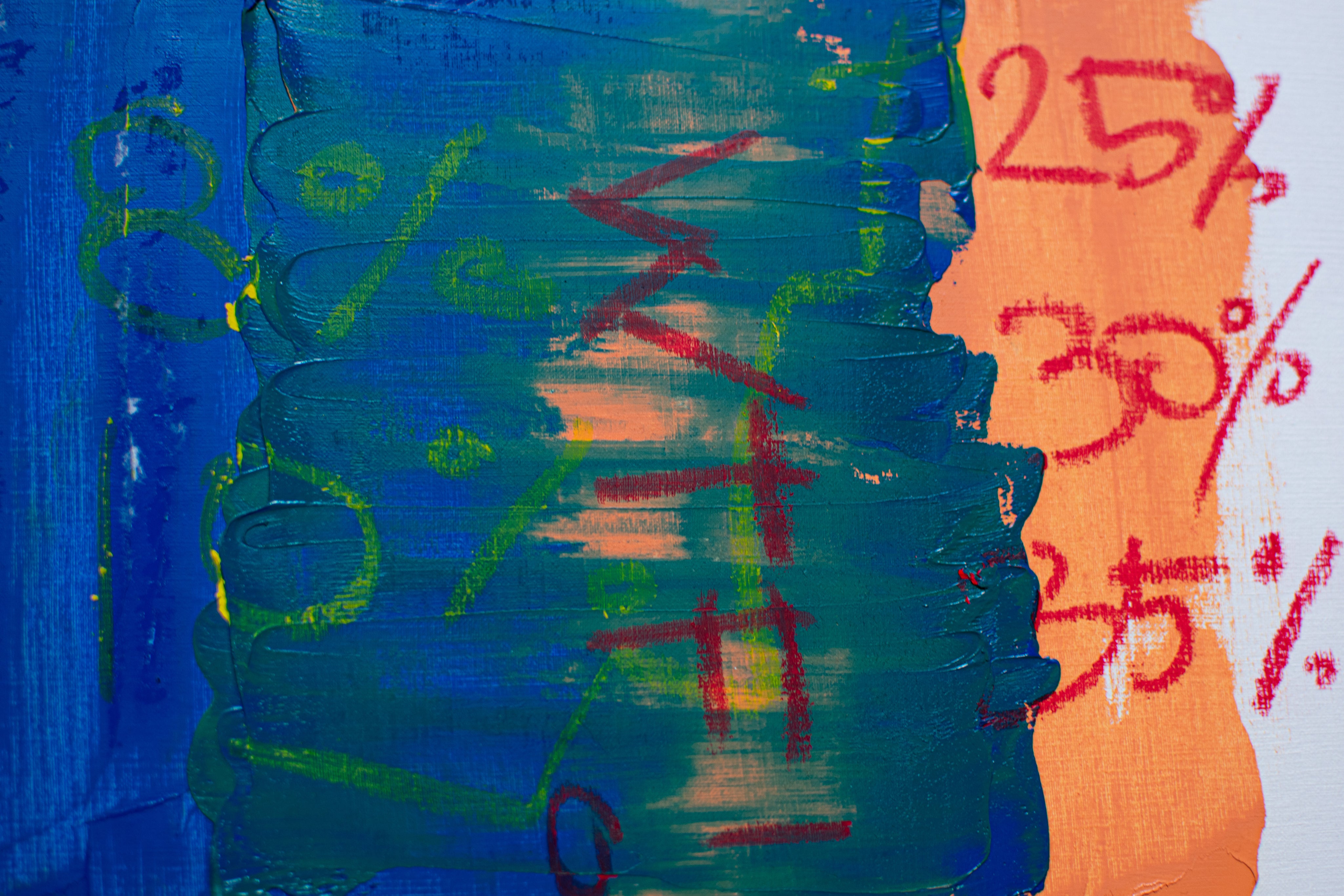 The Price of It All — Oil on paper by Papayon