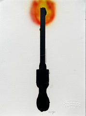 The Spark That Burns from Within — Oil on paper