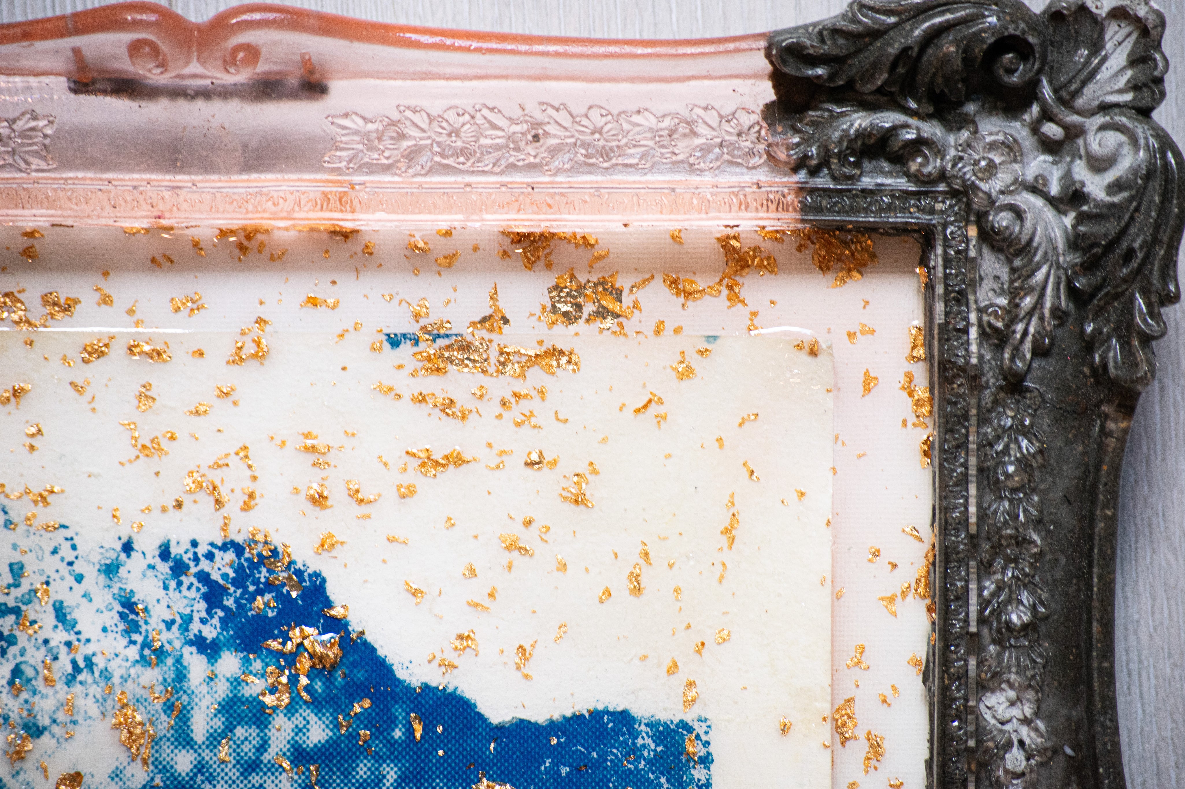 Timeless Reverie — Original artwork by Papayon – Framed mixed media painting