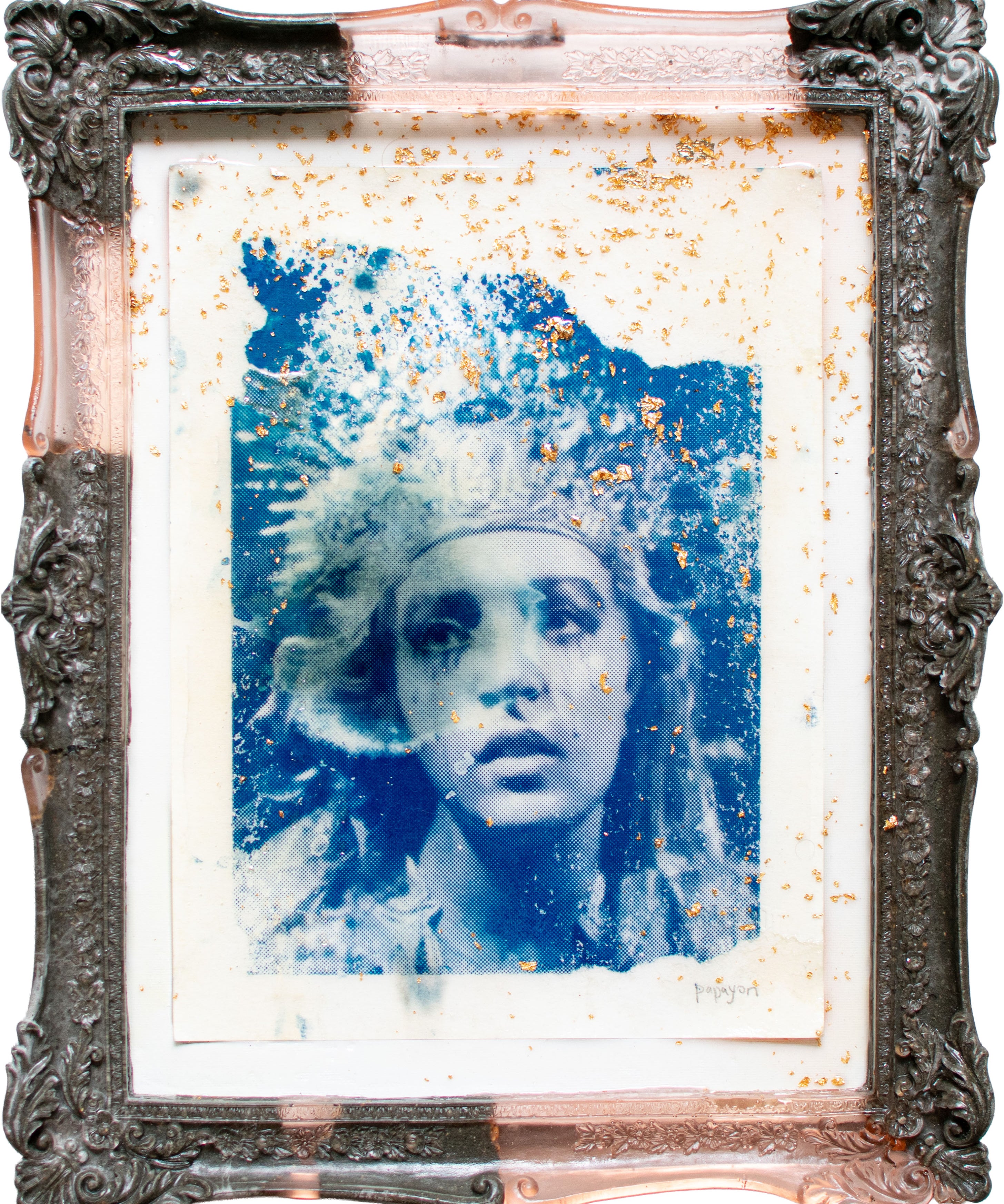 Original artwork by Papayon – Framed mixed media painting