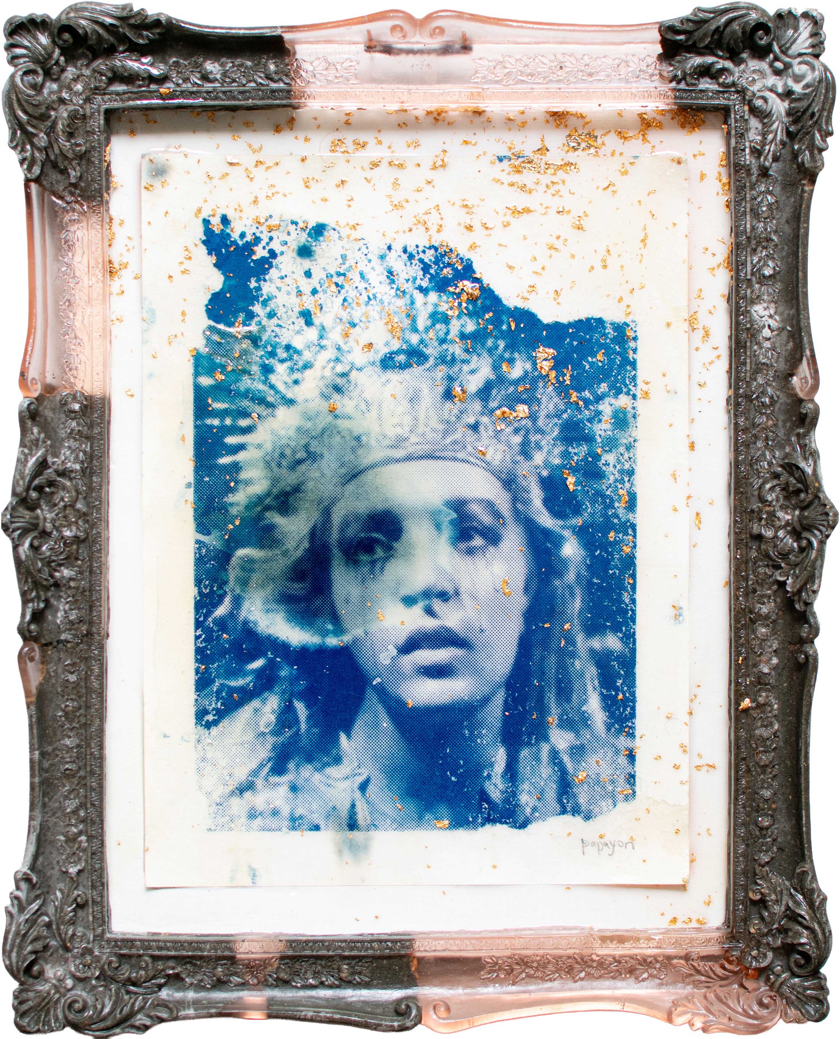 Original artwork by Papayon – Framed mixed media painting