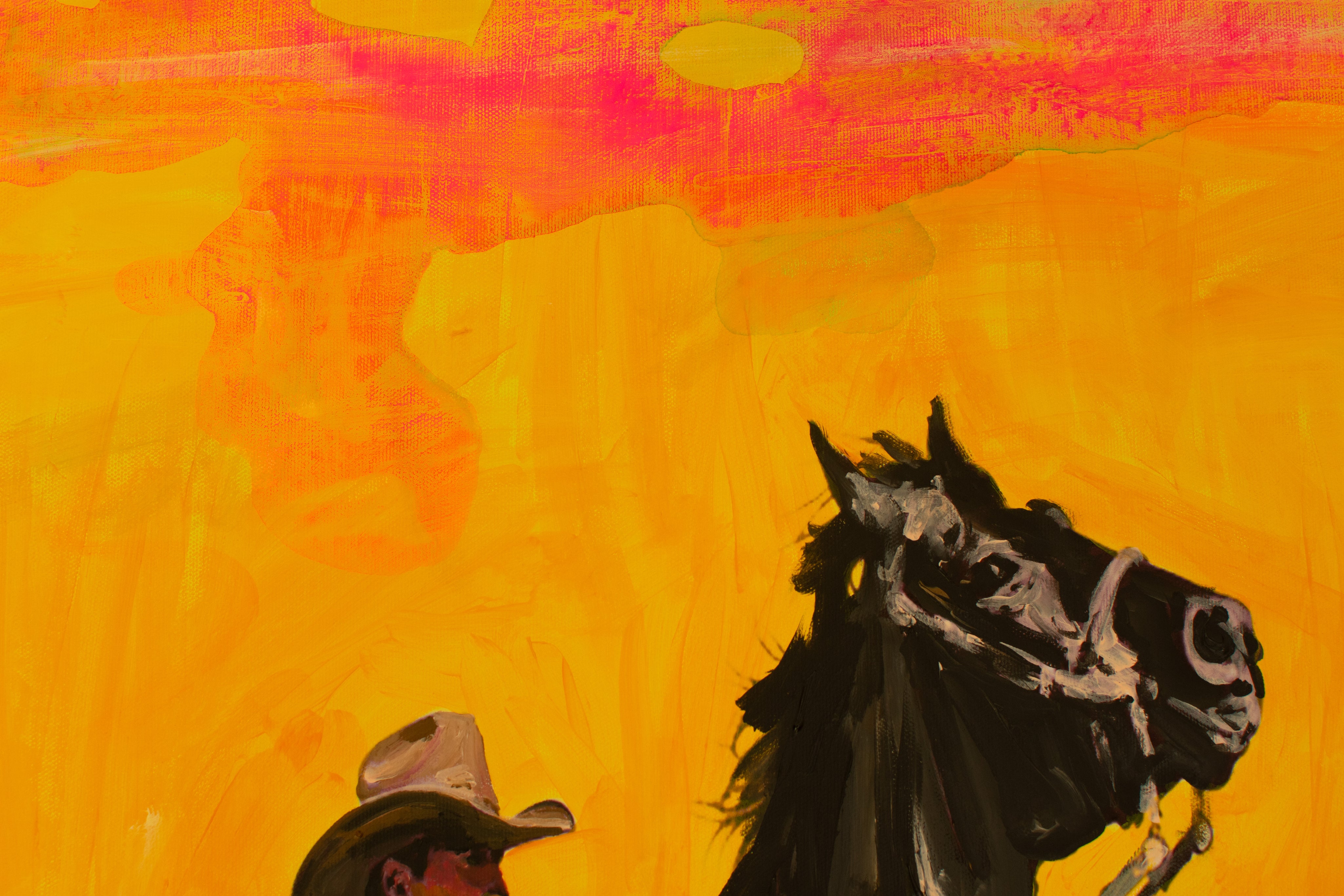 Too Bright To Die — Original Artwork by Papayon - Acrylic Mixed media on canvas