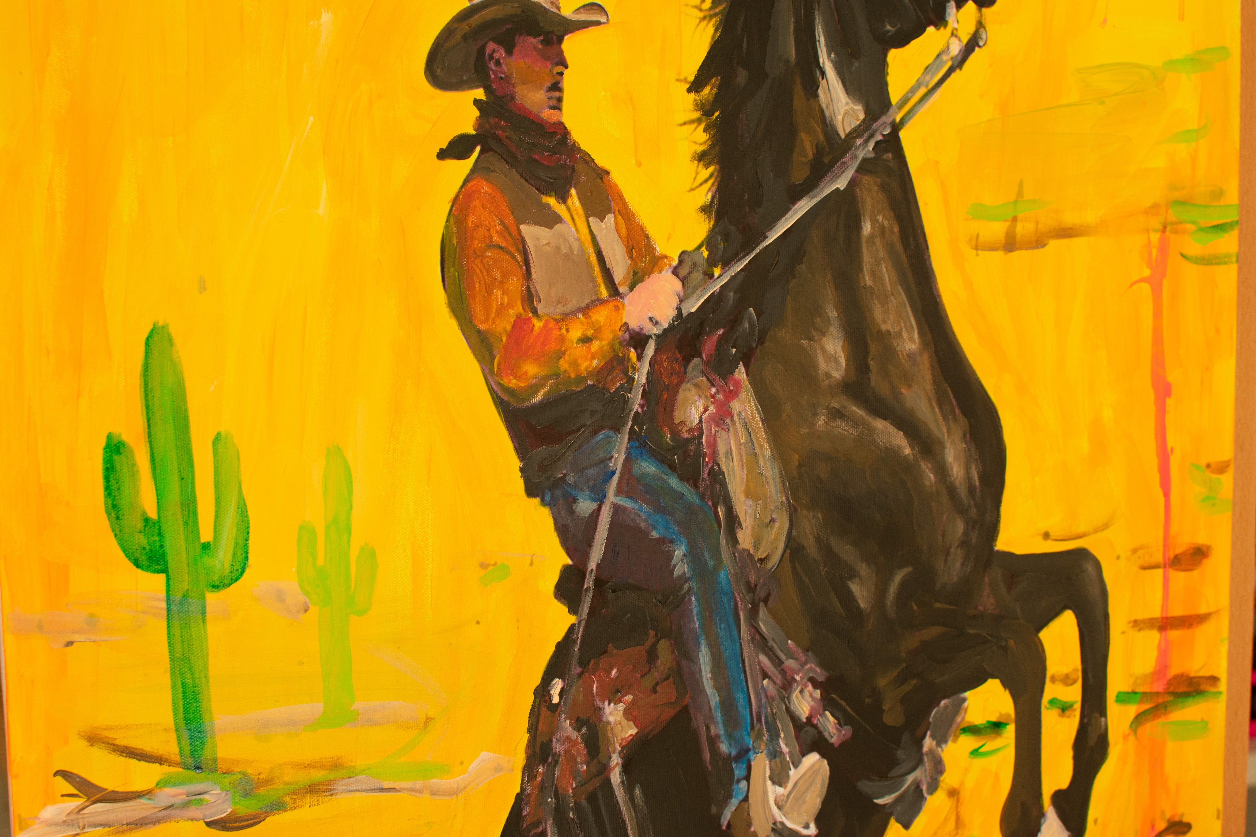 Too Bright To Die — Original Artwork by Papayon - Acrylic Mixed media on canvas