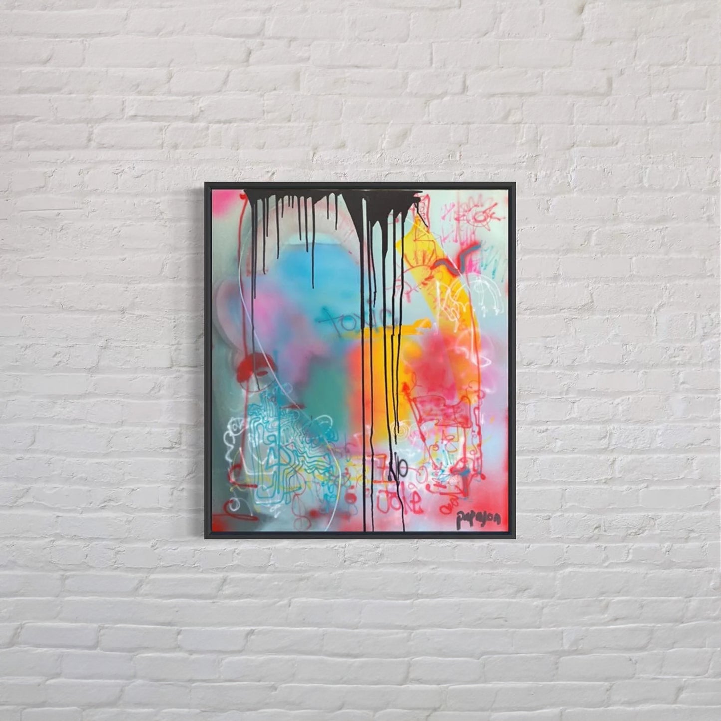 Toxic — Mixed media on canvas by Papayon