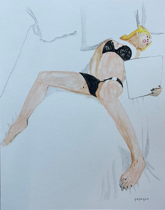 Paper work painting by papayon