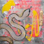 Original artwork by Papayon – Mixed media encaustic on canvas