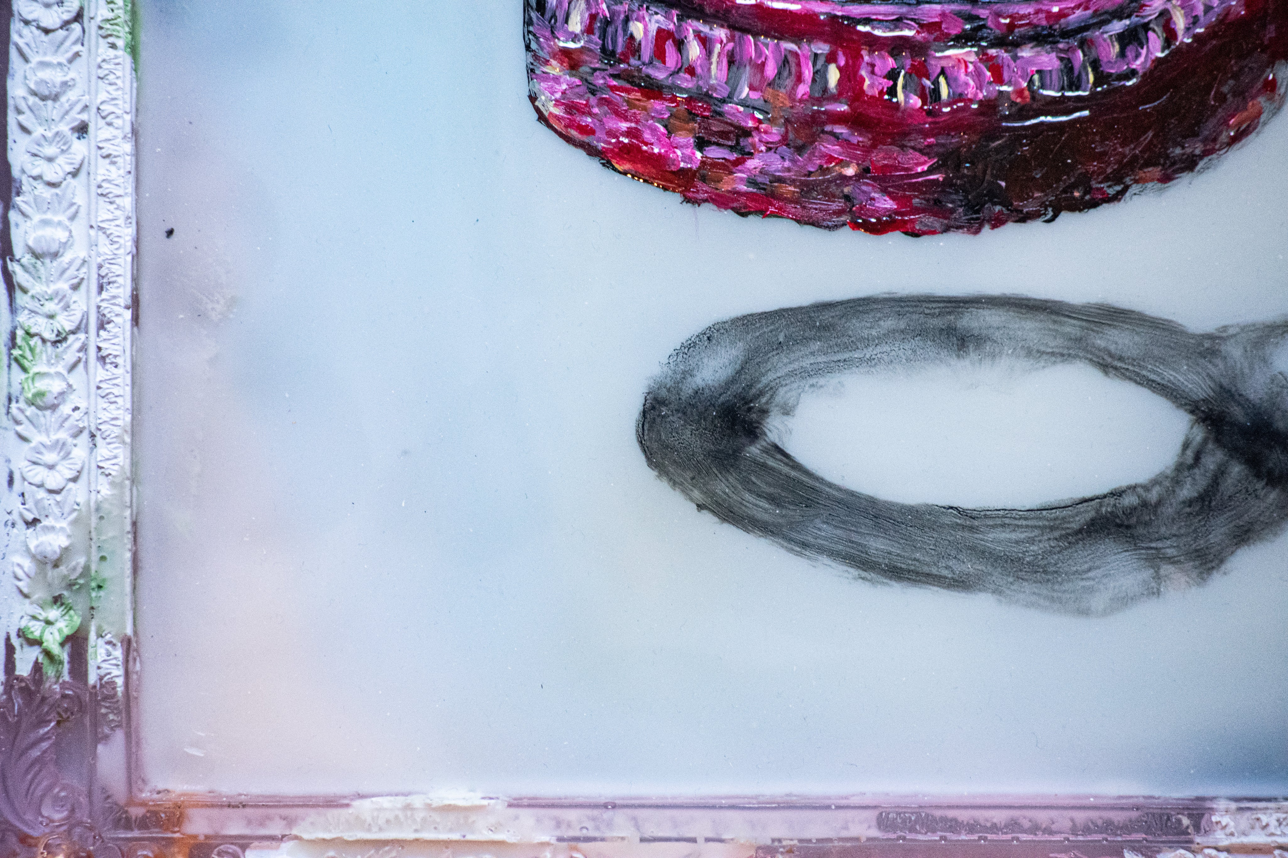 When Boys Become Men — Original artwork by Papayon – Framed resin, oil, and encaustic painting