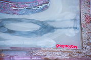 When Boys Become Men — Original artwork by Papayon – Framed resin, oil, and encaustic painting