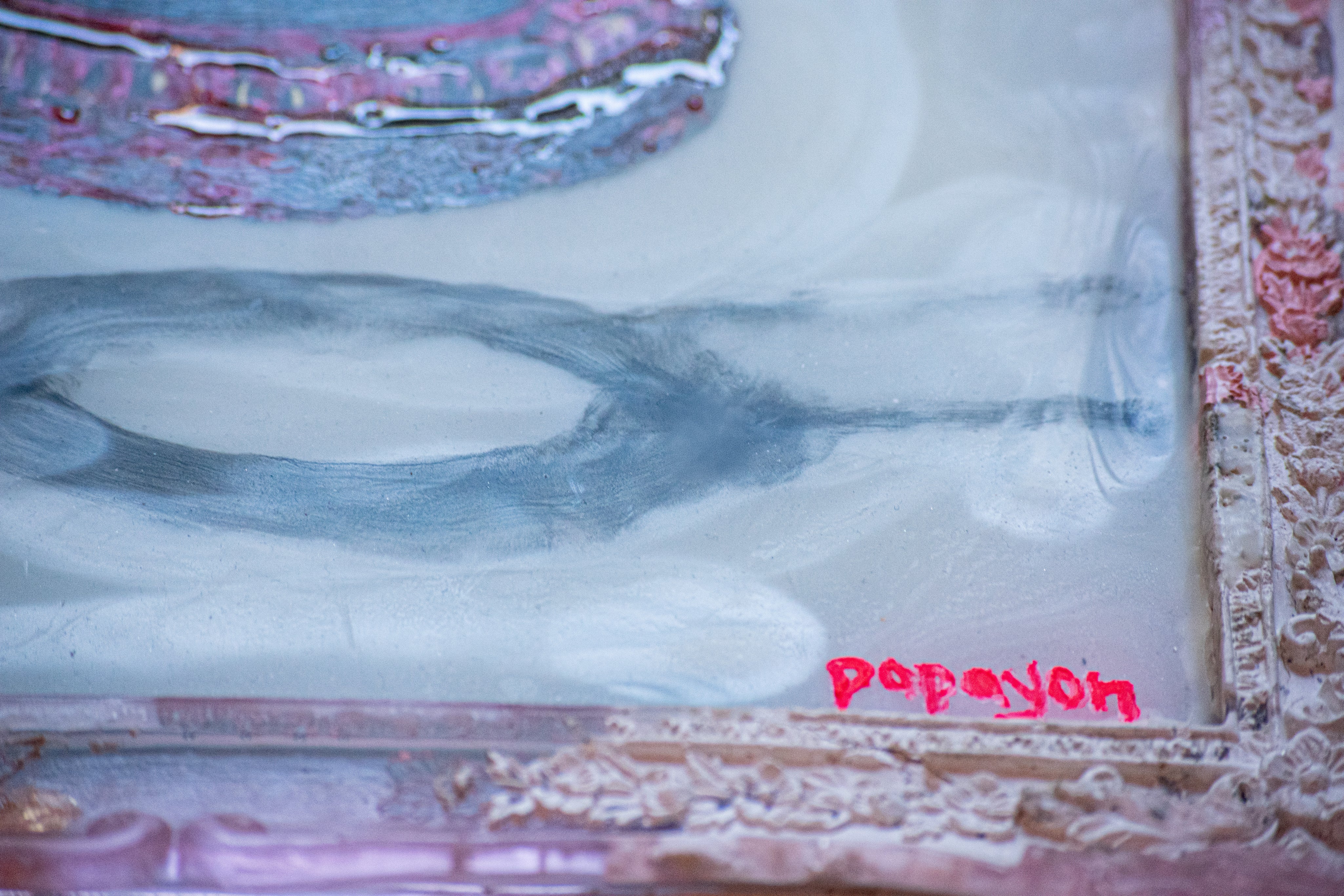 When Boys Become Men — Original artwork by Papayon – Framed resin, oil, and encaustic painting