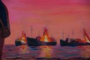 Where Return Ends — Original art by Papayon | Oil on canvas 2026