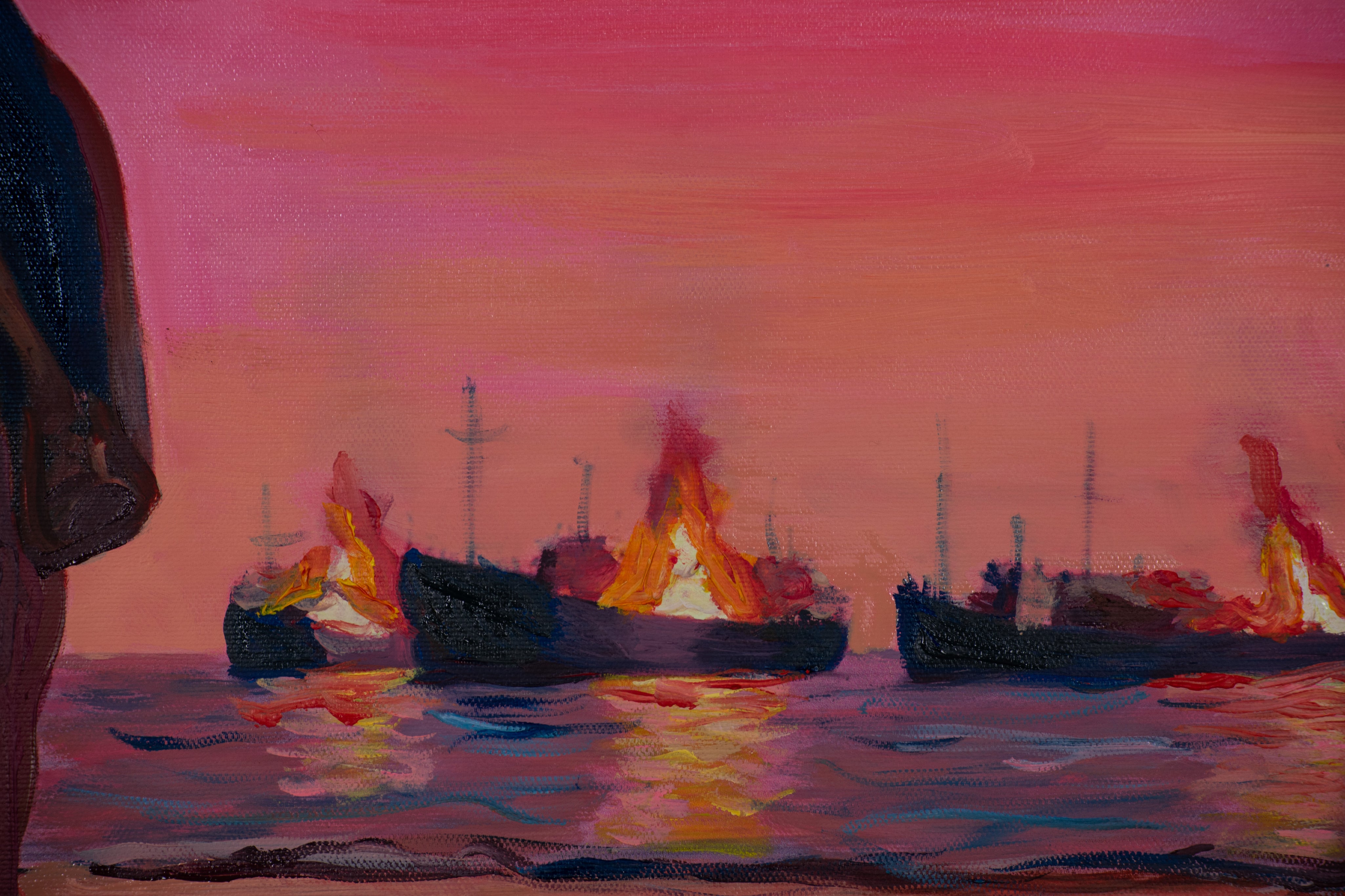 Where Return Ends — Original art by Papayon | Oil on canvas 2026