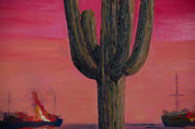Where Return Ends — Original art by Papayon | Oil on canvas 2026