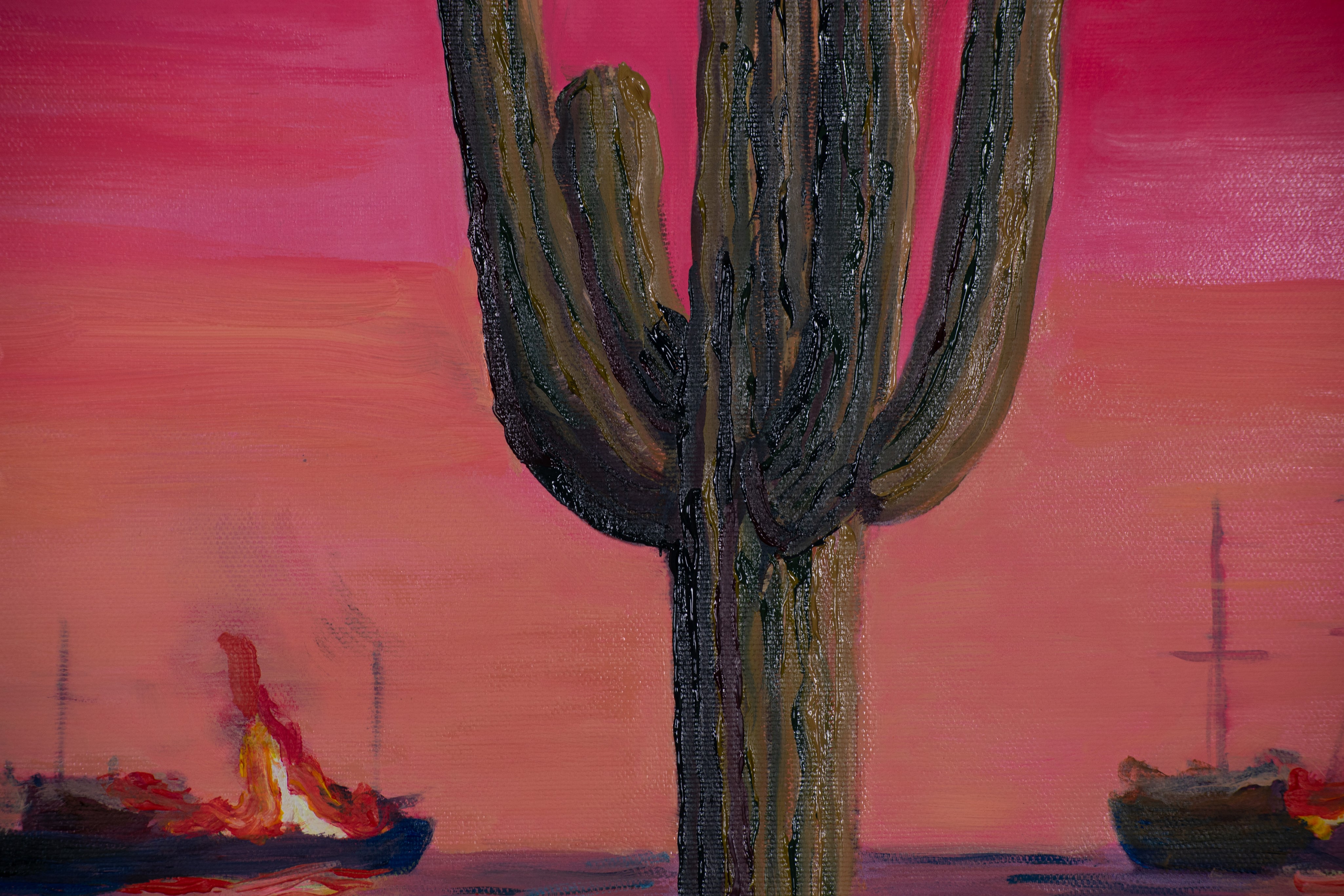 Where Return Ends — Original art by Papayon | Oil on canvas 2026