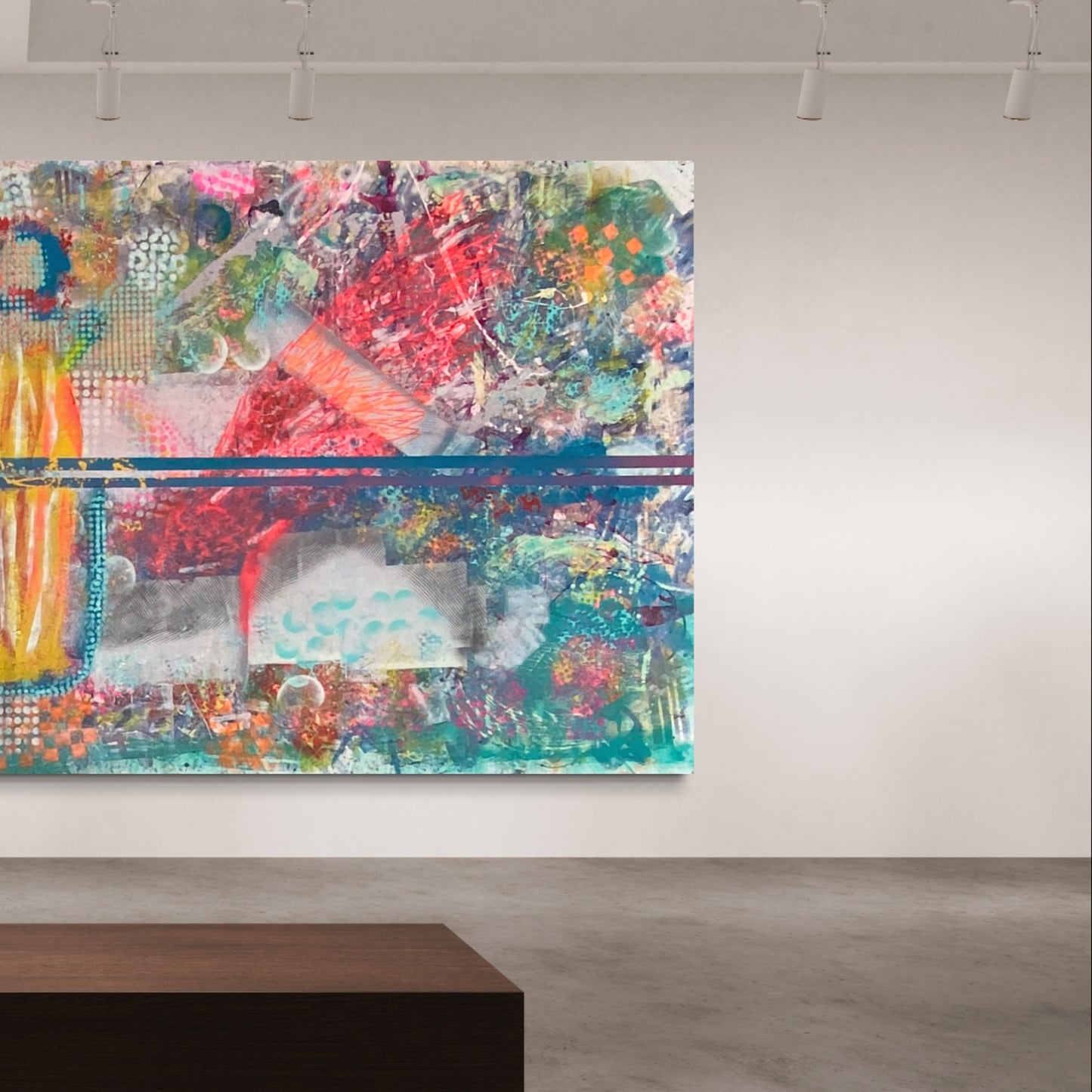 Phoenix — Mixed media on canvas by Papayon