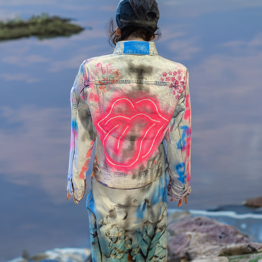 Diseño uno de chaqueta vaquera