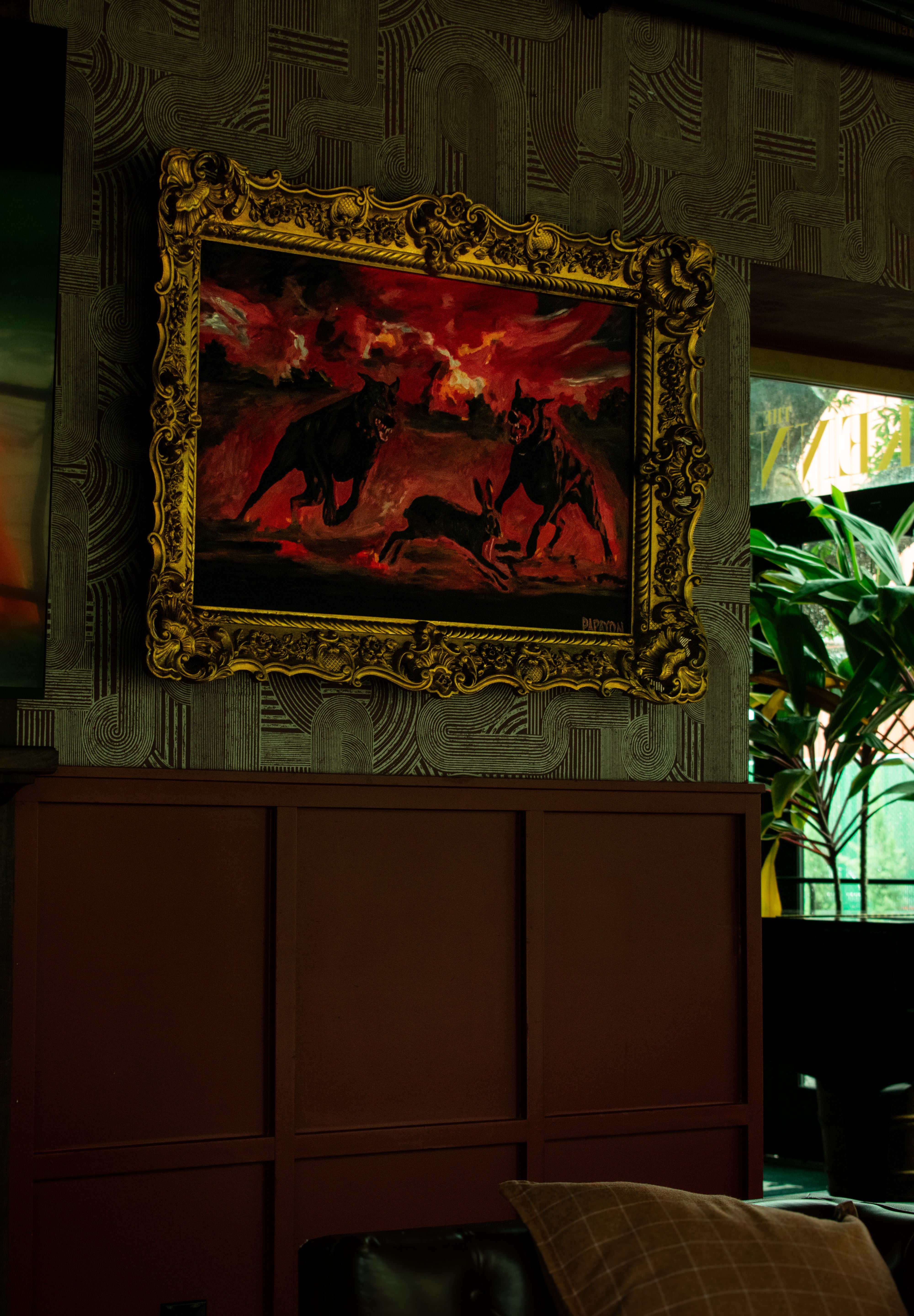 Dies Irae — Original Artwork by Papayon | Oil on canvas board framed 2025