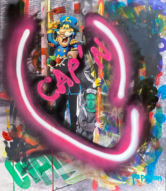 Canvas intervention by Papayon