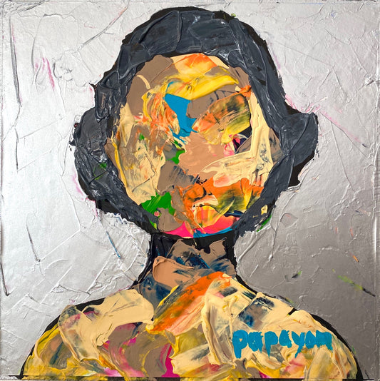 Mixed media painting by Papayon