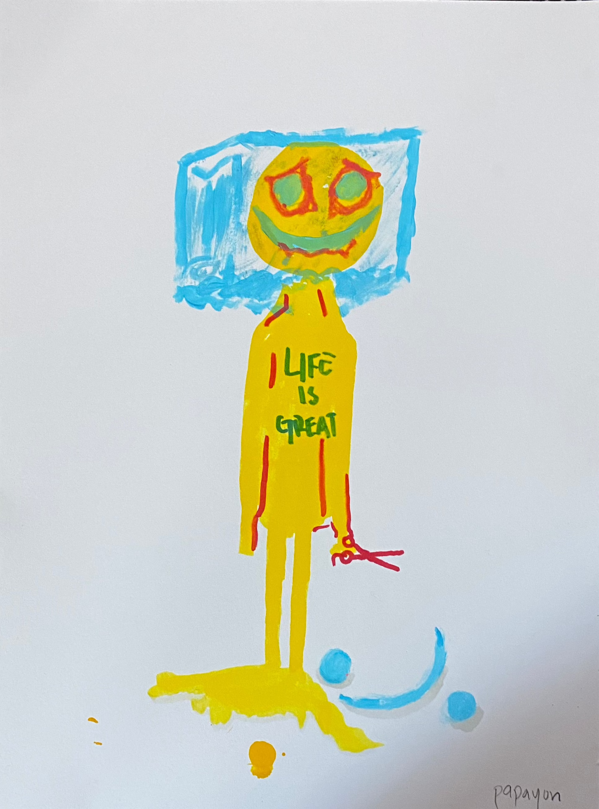 Mixed media on paper