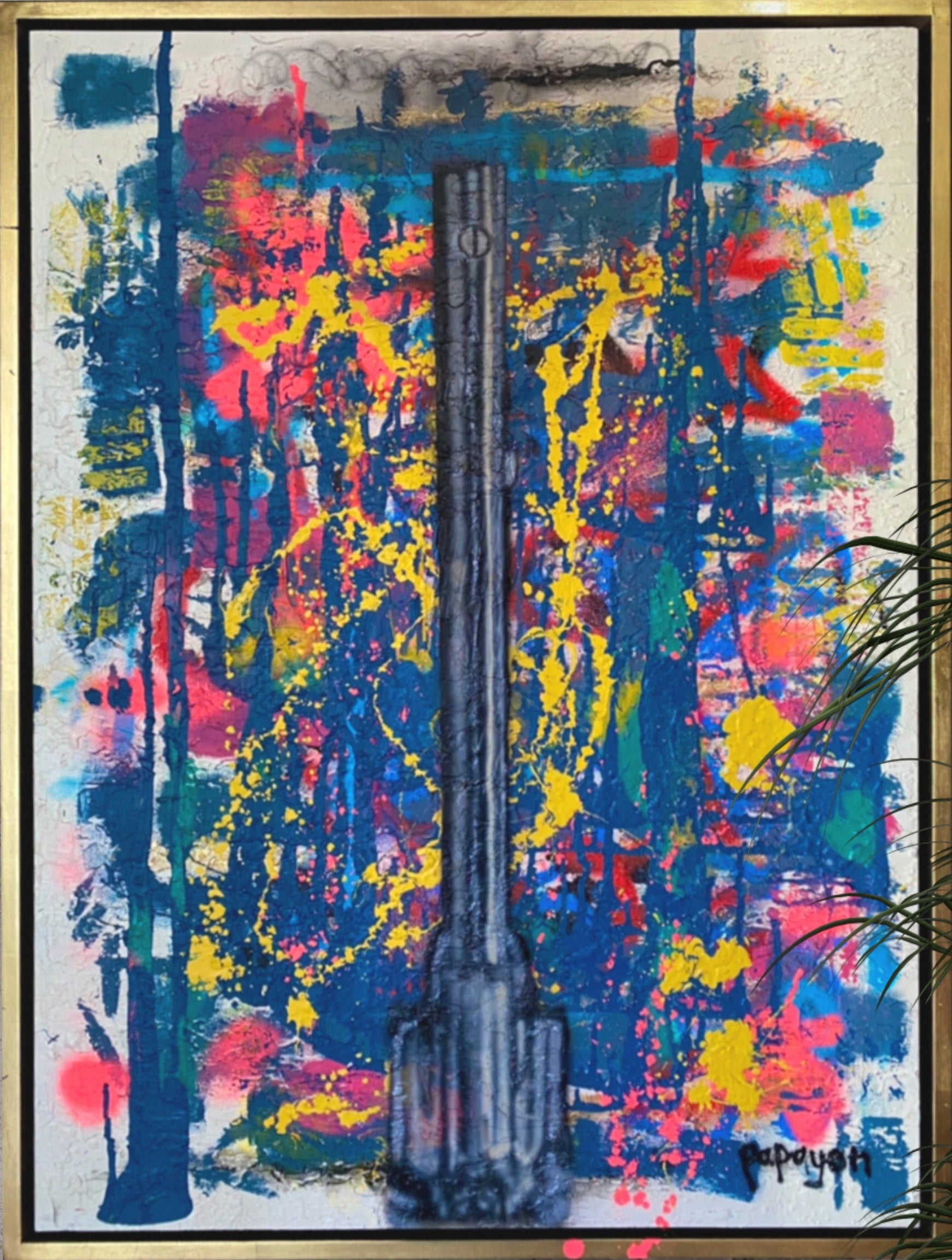 Original painting revolver by Papayon