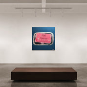 Fight soap — Mixed media on linen by Papayon