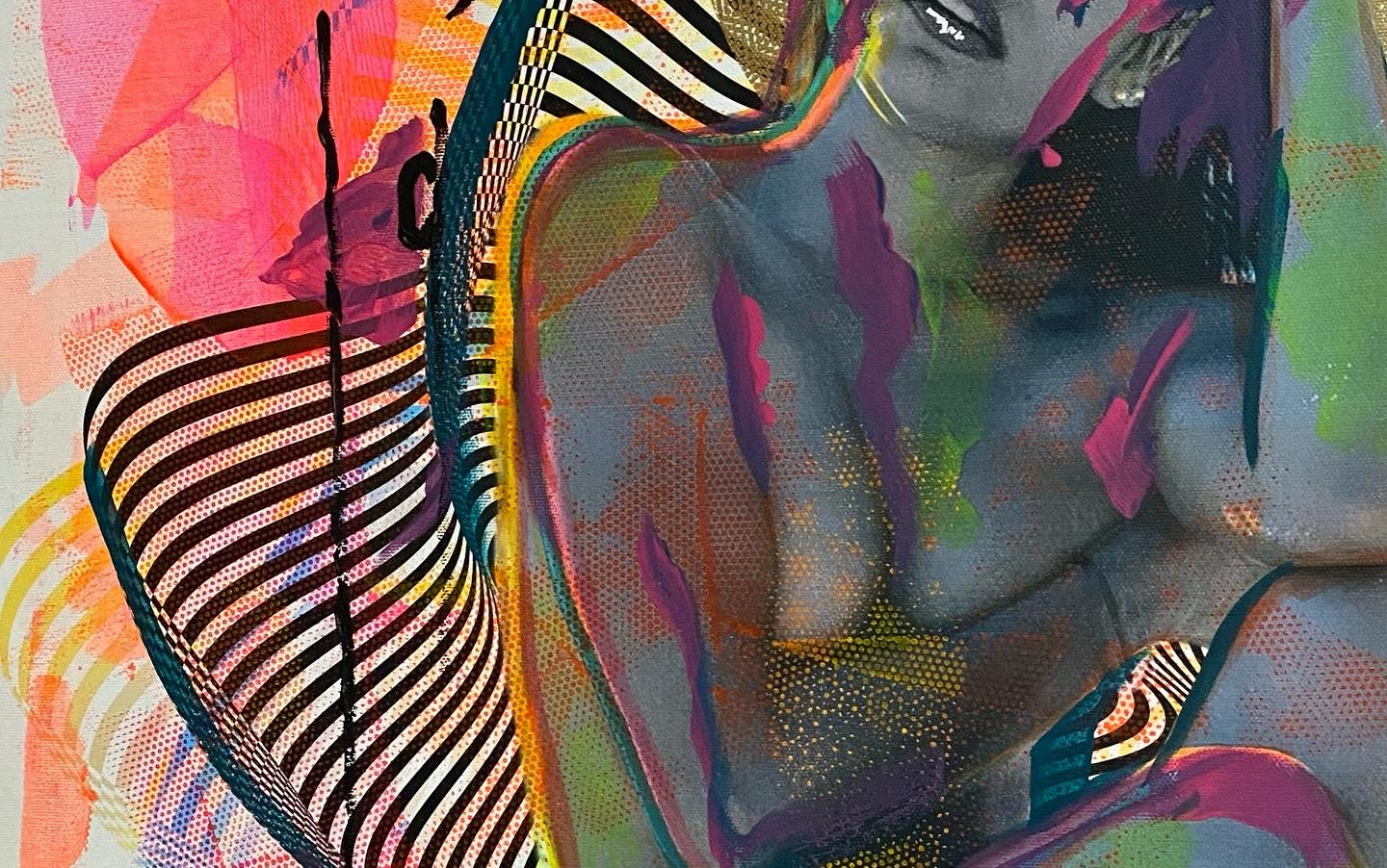 Glowing Confidence — Mixed media on canvas by Papayon