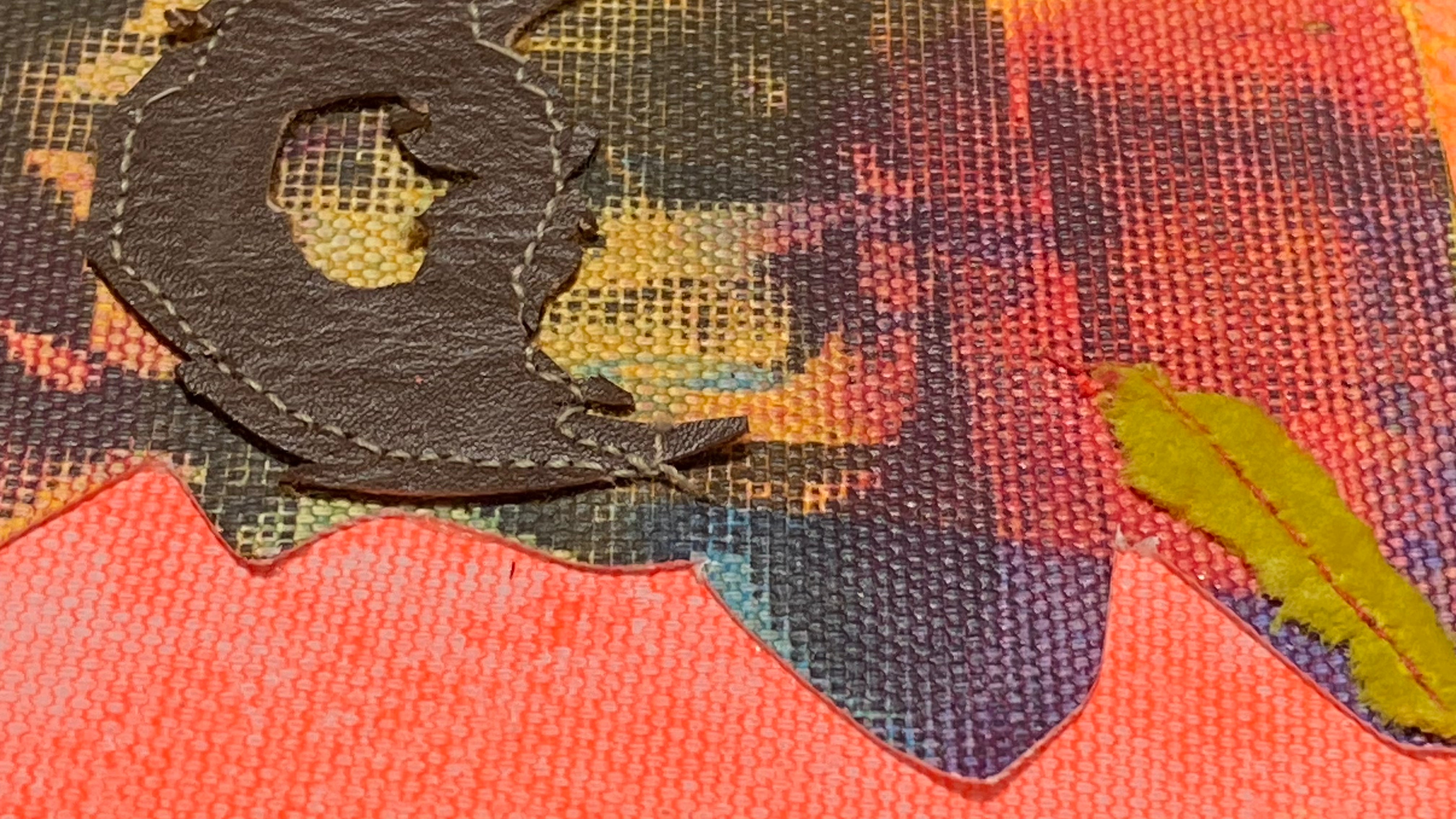 Clint — Original artwork by Papayon – Mixed media and encaustic on canvas