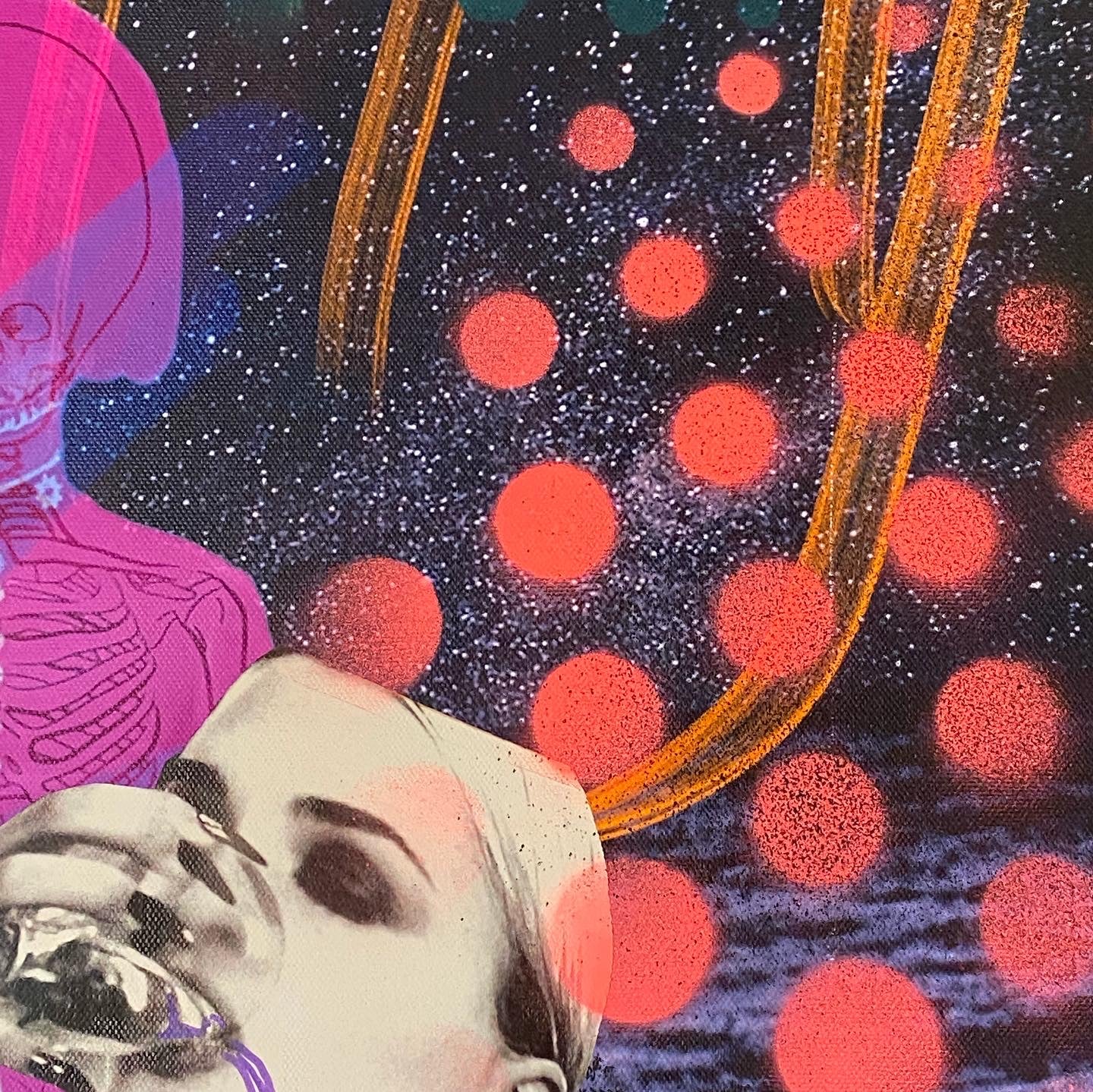 Sanity — Mixed media on canvas by Papayon