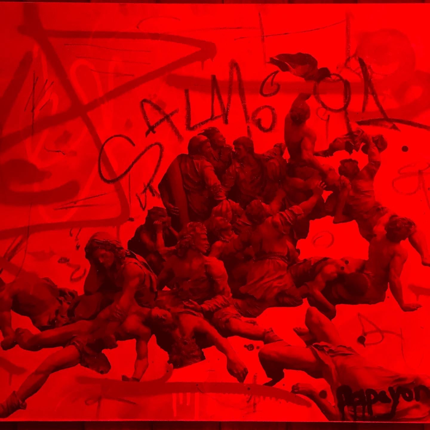 salm91 — Mixed media on canvas by Papayon