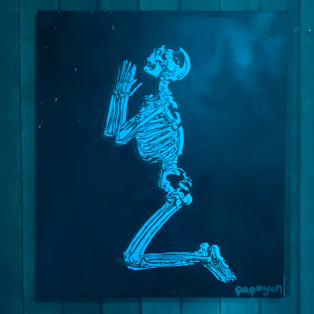 Prey — Mixed media on canvas by Papayon