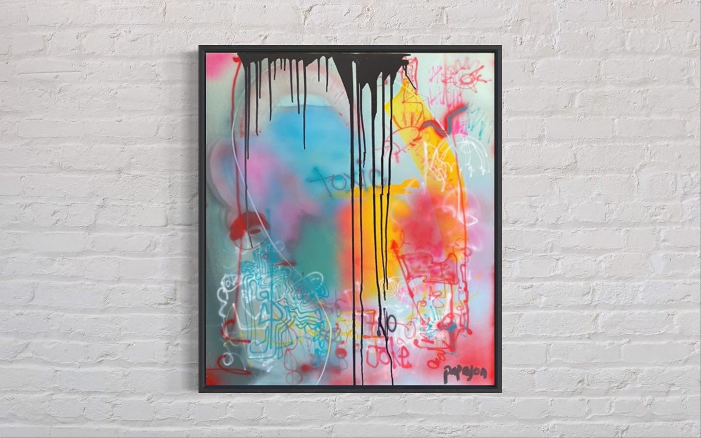 Toxic — Mixed media on canvas by Papayon
