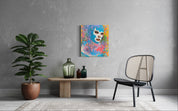 Modern lady hero — Mixed media on canvas by Papayon
