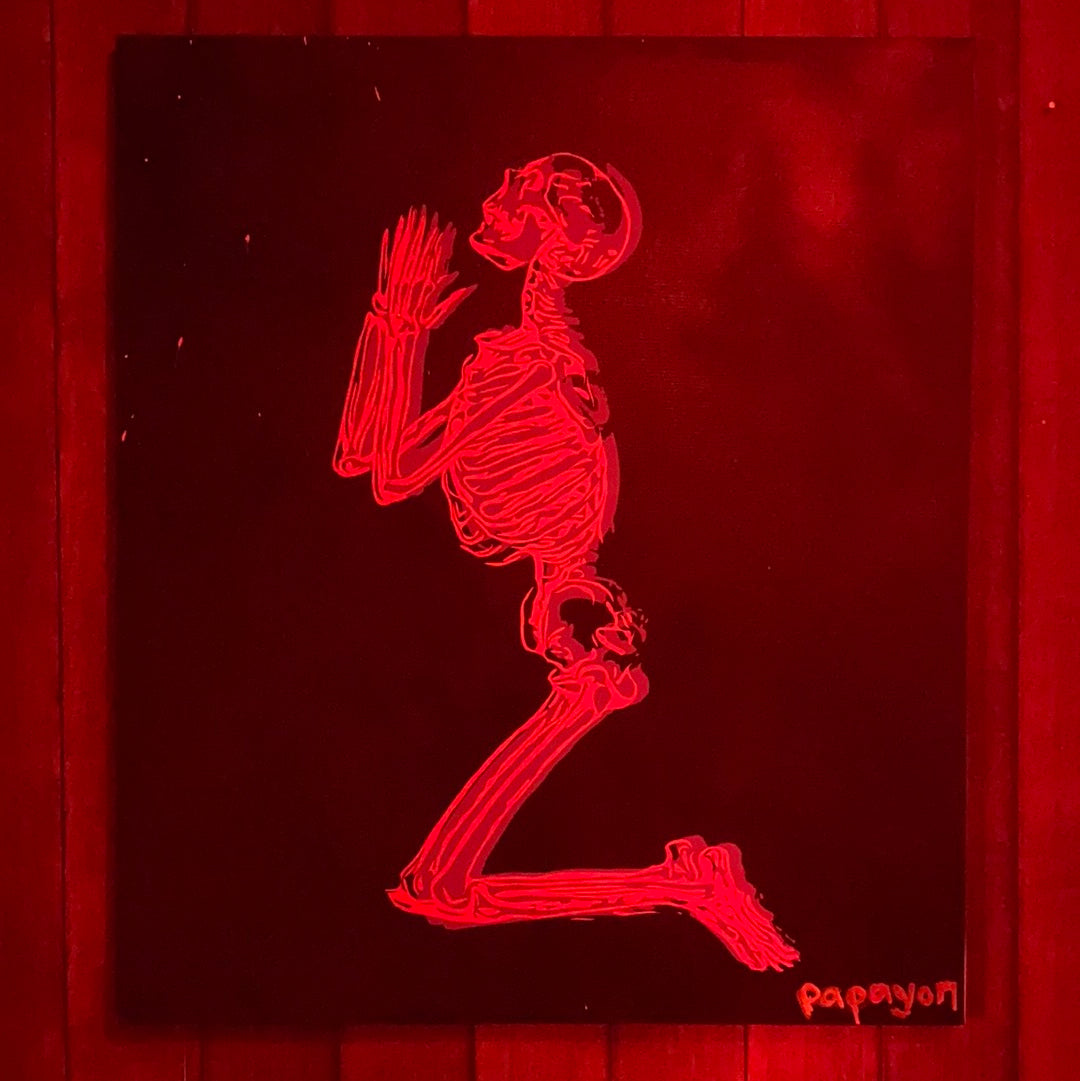 Prey — Mixed media on canvas by Papayon