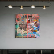 Alt text canvas — Mixed media on canvas by Papayon