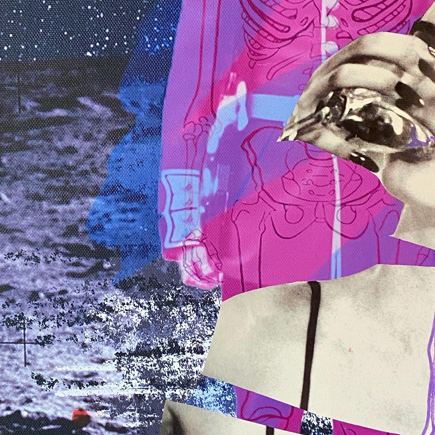 Sanity — Mixed media on canvas by Papayon