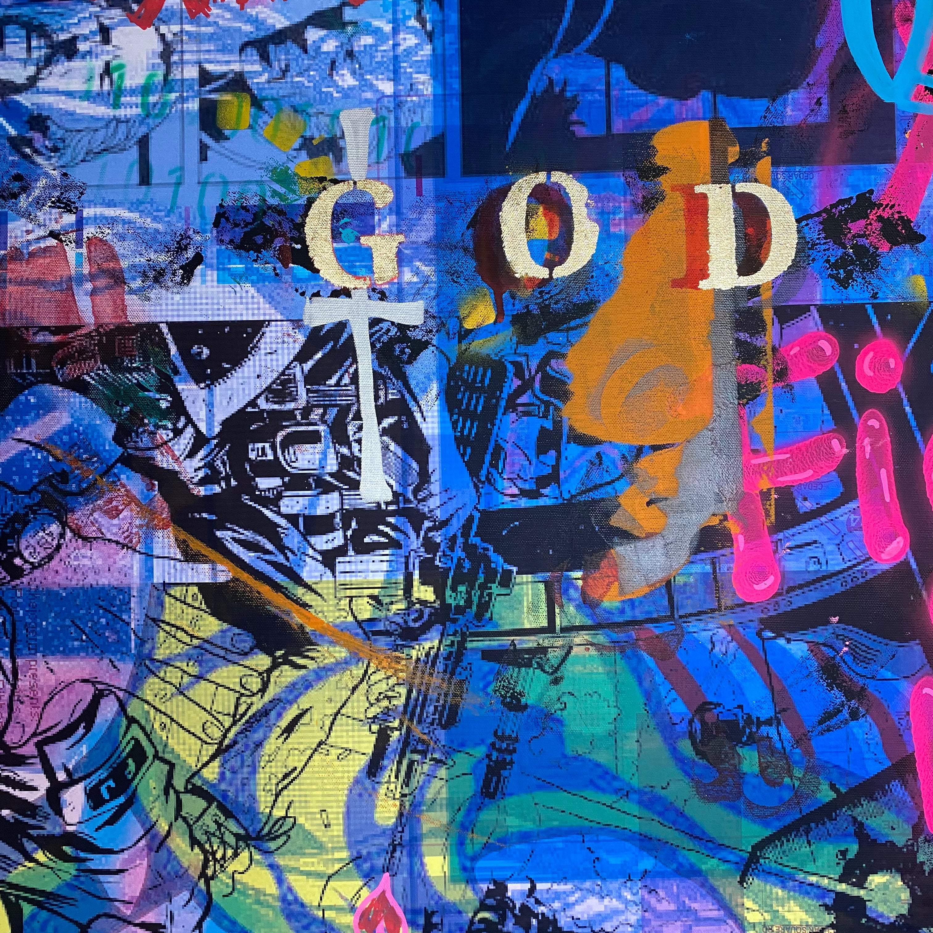 No driver — Mixed media on canvas by Papayon